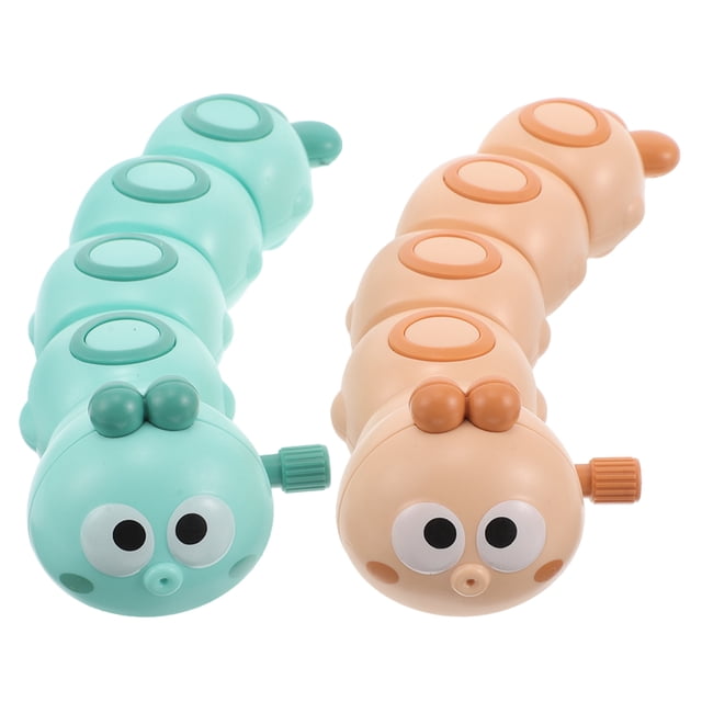 CIMAXIC Birthday 2pcs Wind Up Caterpillar Toys Fun And Colorful Wind Up Insect Toys For Birthday Parties Classroom Rewards And Goodie Bags,6.1"X1.97"X1.57"