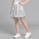 thumbnail image 1 of Falda de lentejuelas para niña, vestido midi con cintura elástica para niñas grandes y medianas, vestido con flecos para espectáculos festivos, vestido de poliéster para niña., 1 of 9