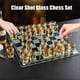 thumbnail image 3 of Clear Shot Glass Chess Set, Glass Chess Board 32X Cups Pieces, Drinking Sho, 3 of 5