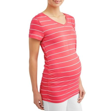 - Maternity Short-Sleeve Stripe Tee