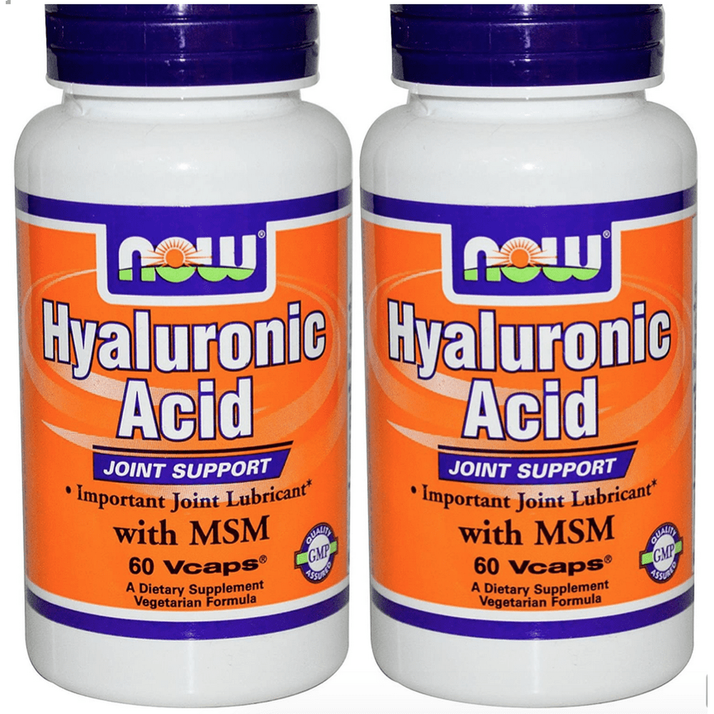 NOW Foods Vegetarian Hyaluronic Acid with MSM Joint Support, 60 Ct 50