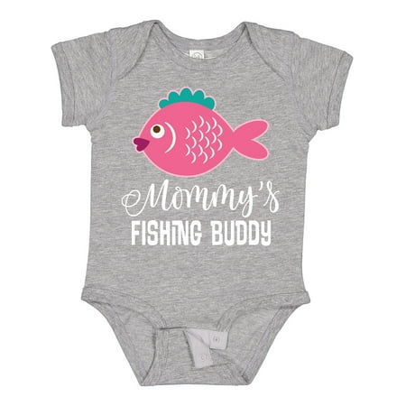 

Inktastic Mommys Fishing Buddy Girls Gift Baby Girl Bodysuit
