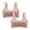 Pink bras for women, variant on Wycnly Bras for Women,Womens Wireless Bras,2pcs Sports Bra for Women Lace Patchwork Lightly Comfort Seamless Bralettes Ladies Plus Size Full Coverage Wireless Yoga Underwear Bra