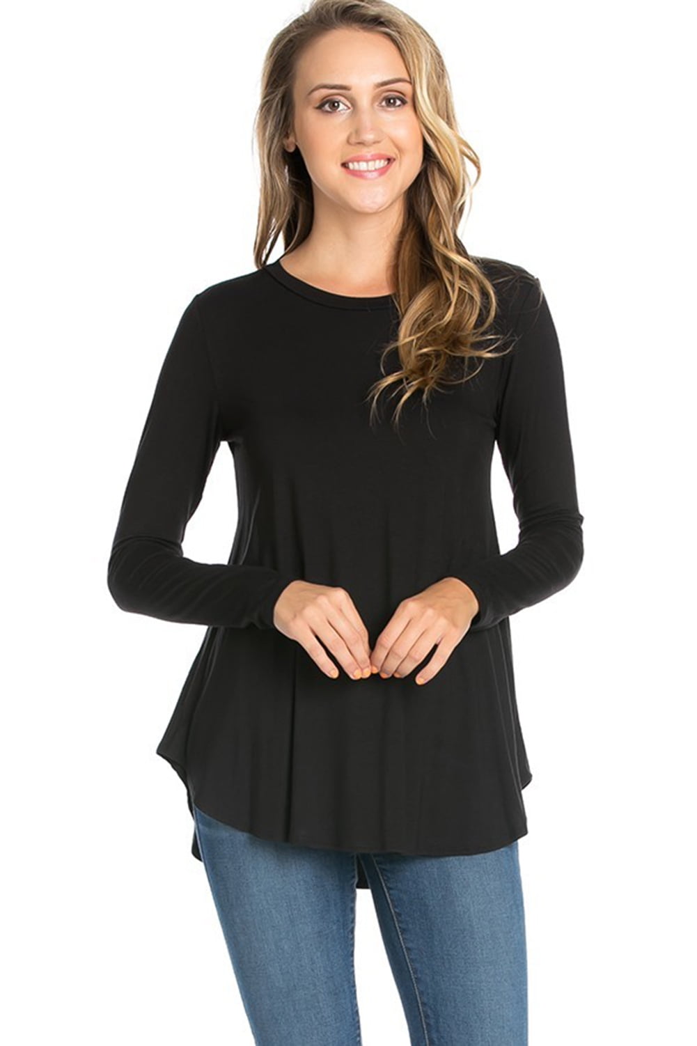 Azules Women's Long Sleeve Flowy Tunic