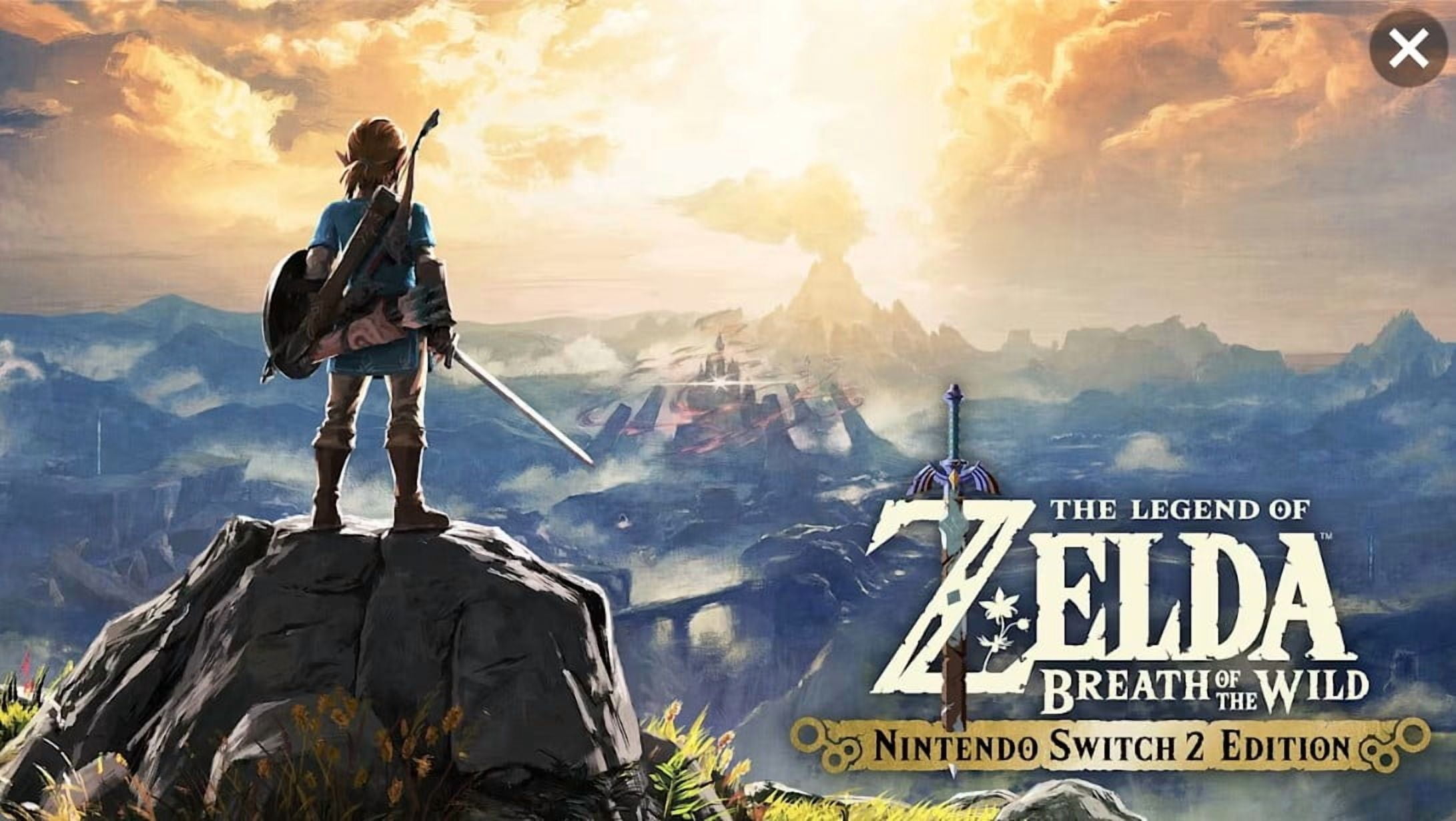 Nintendo Switch 2 Console, 256GB, 7.9 Inch 1080p HDR Screen, Joy-Con 2 Controllers, 4K TV Output + Samsung Memory Card 256GB + The Legend of Zelda: Breath of the Wild –  Switch 2 Edition + More