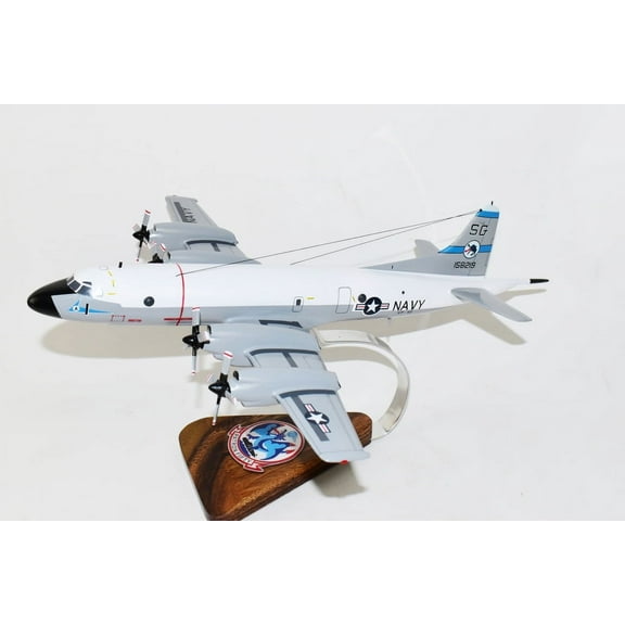 Lockheed Martin® P-3C Orion, VP-50 Blue Dragons (1974), 18" Mahogany Model