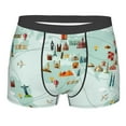 thumbnail image 4 of Goofa World Travel Map Printed Men's Boxer Briefs Underwear, Moisture-Wicking Underwear, Trunk,Soft and Breathable Cotton Underwear-X-Large, 4 of 9