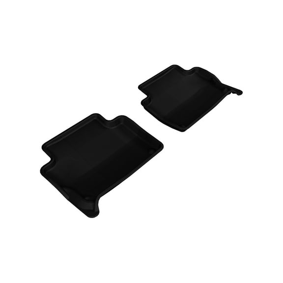 3D MAXpider Custom Fit Kagu Floor Mat (Black) for 2007-2015 Audi Q7-2ND Row