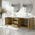 thumbnail image 5 of Vanity Art 72" Double Sink Bathroom Vanity Cabinet, Freestanding Storage Cabinet with Engineered Marble Top, Undermount Sinks, Drawer, and Shelve, 5 of 8