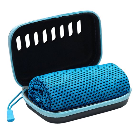 Quick Dry Exercise Towel Absorbent 30x80cm Cooling Fabric Polyester Texture Perfect for Hiking Fitness Outdoor Activity