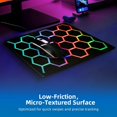 thumbnail image 3 of Gaming Mouse pad with Hexagonal Glowing Pattern, RGB LED Mouse pad, Multiple Lighting Modes, Supports PC Client Color Adjustment, syncs with Screen Colors$$Office, 3 of 6