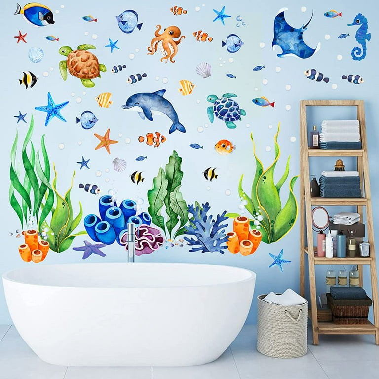 Dry Erase Shark Writable Kids Room Wall Decal Mural Ocean Animal