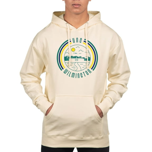 Men's Uscape Apparel Cream UNC Wilmington Seahawks Standard Pullover Hoodie