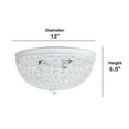 thumbnail image 4 of Lalia Home Crystal Glam 2 Light Ceiling Flush Mount White, 4 of 8