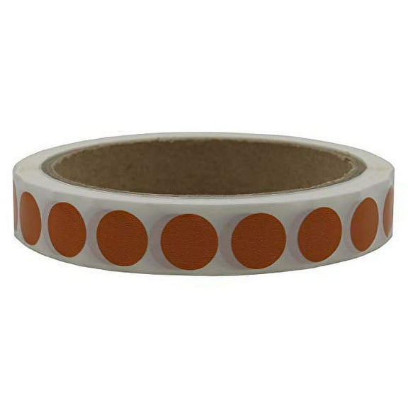 Infi-Touch Labels 1/2 inch Round Permanent Color-Code Dot Stickers, 1000 Sticker per Roll (Copper)