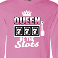 thumbnail image 4 of Inktastic Queen of the Slots Long Sleeve T-Shirt, 4 of 5