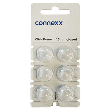 Siemens Click Dome 10 mm Closed For RIC Hearing Aids - 6 Domes