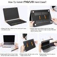 thumbnail image 3 of Mosiso Case for MacBook Air 13.6 inch Case 2025-2022 M4 A3240 M3 A3113 M2 A2681, Hard Shell Case&Keyboard Cover&Screen Protector&Storage Bag, Black, 3 of 7