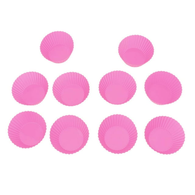 Copas para Muffins Cake Antiadherente Resistente al Calor Utensilios de Sunnimix Silicon Muffin Cup Round