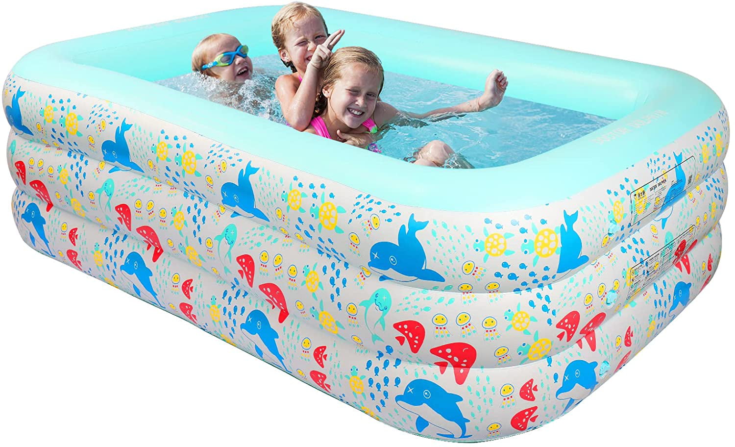 Jilong Giant Baby Pool Pataugeoire pour enfants avec un socle gonflable pour l 