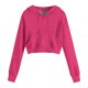 thumbnail image 5 of Sudadera con capucha corta con cremallera y manga larga para niñas, informal, con bolsillos, para niñas de 4 a 12 años, 5 of 8