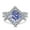Purple, variant on 3 Carat Moissanite Engagement Rings for Women, S925 Sterling Silver D Color VVS1 Princess Cut Diamond Rings, Ideal Choice for Birthday, Anniversary and Romantic Occasions with Certificate