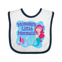 Inktastic Mommy's Little Mermaid Girls Baby Bib
