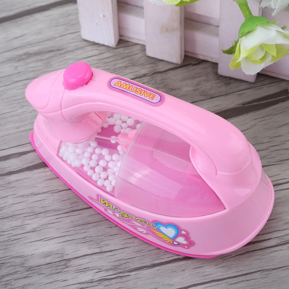 Yosoo 1Pc Mini Electric Iron Plastic Pink Kids Children Baby Girl