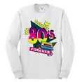 thumbnail image 3 of Totally 80's Forever Vintage Mens Long Sleeve Shirt, White, XX-Large, 3 of 5
