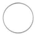 thumbnail image 2 of Diamond2Deal 925 Sterling Silver Antiqued 3mm Slip-on Bangle Bracelet for Women, 2 of 5