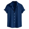 thumbnail image 4 of Men's Casual Button-Down Shirts Hawaiian Shirt Lapel Button Down 3d Printed Shirt Collar Shirt Slim Fit Funny Hawaiian Shirts Retro Button Down Shirts, 4 of 4