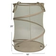 thumbnail image 3 of Household Essentials Pop-Up Mesh Laundry Hamper, Beige, 3 of 5