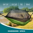 thumbnail image 3 of Bliss Hammocks Hammock in a Bag with Mosquito Net and Tree Straps, 350 Lb Cap, Royal Blue, 3 of 12