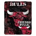 thumbnail image 1 of Chicago Bulls 50"x60" Royal Plush Raschel Throw Blanket - Drop Down Design, 1 of 2
