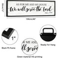 thumbnail image 3 of CDDposter As for Me and My House We Will Serve the Lord Sign: Rustic Family Bedroom Signs Wall Decor Above Bed,Framed Country Wall Plaque Hanging Farmhouse Bible Verse Sign Christian Art Gifts 12x40", 3 of 6