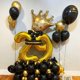 thumbnail image 4 of Globo gigante de foil dorado número 9 de 40", 4 of 7