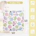 thumbnail image 2 of Dreamtimes Cute Colored Gingerbread Cookies Baby Muslin Washcloths Face Towel, Christmas Snowman Burp Cloths Cotton Wipes 5 PCS Infant Wash Cloth for Newborn Boys Girls 12x12 inches, 2 of 7