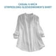 thumbnail image 4 of Camisa de mujer Manga larga Primavera Otoño Blusa Cuello en V Chica Top suelto, Blanco, M Jumpingount AP000936-05, 4 of 7