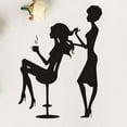 thumbnail image 6 of Hxoliqit,Wall Sticker Self-Adhesive Wallpaper Decoration,1 Pc PVC Girl Hair Salon Wall Sticker Creative Household Wall Decal Decoration For Home Barber Shop (Black,Black, 6 of 8