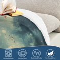 thumbnail image 4 of Yayeee Throw Blanket for Couch Soft Warm 50" x 60" Sofa Chair Bed Decoration, Beige Floating Whale, 4 of 7
