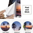 thumbnail image 4 of Peel and Stick Wallpaper Canvas Beach Pier sunset Los Angeles California Modern Art Wall Mural Decor Self Adhesive and Removable 69in x 98in, 4 of 6