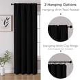 thumbnail image 3 of Juego de cortinas opacas CUCRAF negras de 244 cm de longitud, 2 paneles, 3 of 9