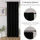 thumbnail image 3 of Juego de cortinas opacas CUCRAF negras de 244 cm de longitud, 2 paneles, 3 of 9