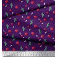 thumbnail image 3 of Soimoi Cotton Voile Fabric Triangle,Floral & Cactus Tree Printed Craft Fabric by the Yard 42 Inch Wide, 3 of 3