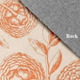 thumbnail image 2 of 18" x 30" Simply Daisy Antique Flowers Vintage Chenille Area Rug, Orange, 2 of 4