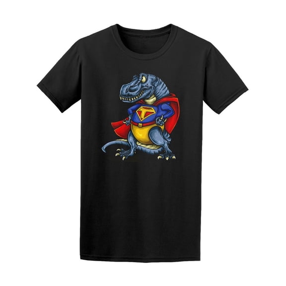T-Rex With Superhero Costume Tee Men's -Image by Shutterstock