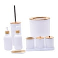 thumbnail image 4 of Juego de accesorios de baño, bote de baño para organización de almacenamiento de baño, soporte moderno para cepillos de dientes para restaurantes, 9, 4 of 10