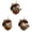 3PCS-1, variant on 8 Pack Woodland Animal Christmas Ornaments, Rustic Sisal Straw Forest Friends with Pinecone Berry, Farmhouse Hanging Decor for Tree, Wreath & Garland