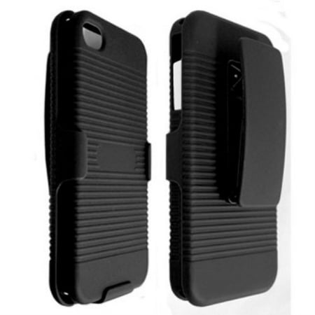 Shell Holster with Kickstand and Belt Clip for iPhone 4 / 4S -