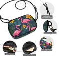 thumbnail image 3 of FORMRS Mini Crossbody Bag for Women Adjustable Shoulder Rope Travel Casual Phone Purse, Yellow Floral Flamingo, 3 of 7